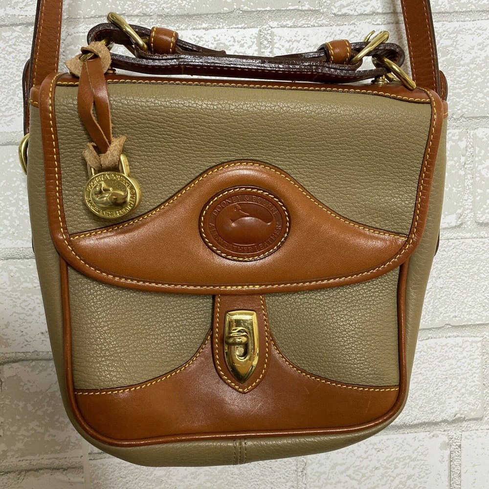 Dooney & Bourke Square Leather Crossbody Bag Green